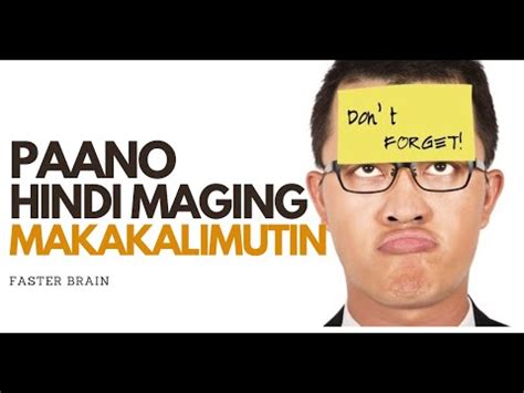 Hindi ako makakalimutin in English with examples .